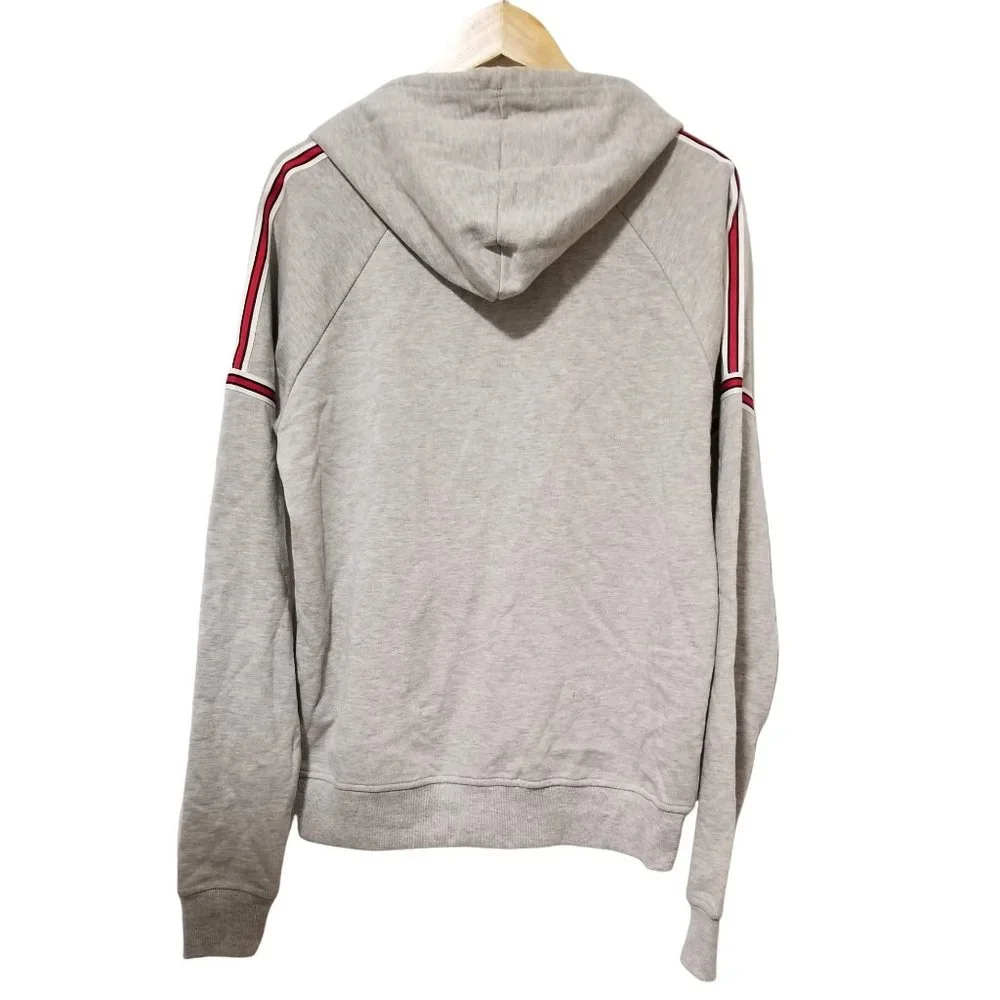 Mens Gray Hoodie Zip Front Hooded Sweatshirt New - Picture 7 of 11